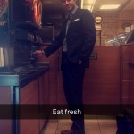 Keegan in Subway